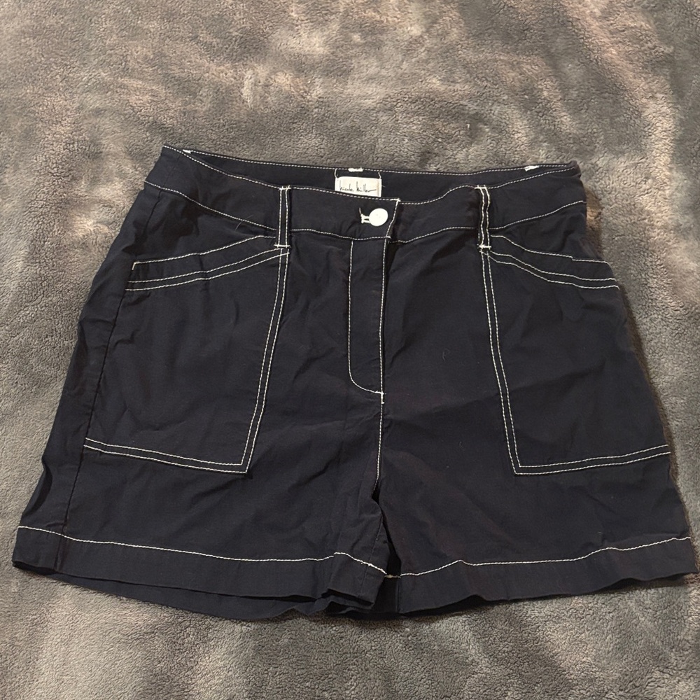 Nicole Miller Women's Black Cargo Shorts